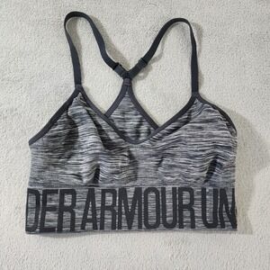Under Armour Seamless Low-Impact Sports Bra Size‎ Small Gray and Black